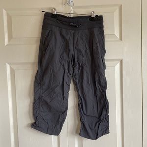 Lululemon Dance Studio Crops in coal grey, size 4